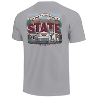 Youth  Gray Mississippi State Bulldogs Local Campus Scene T-Shirt