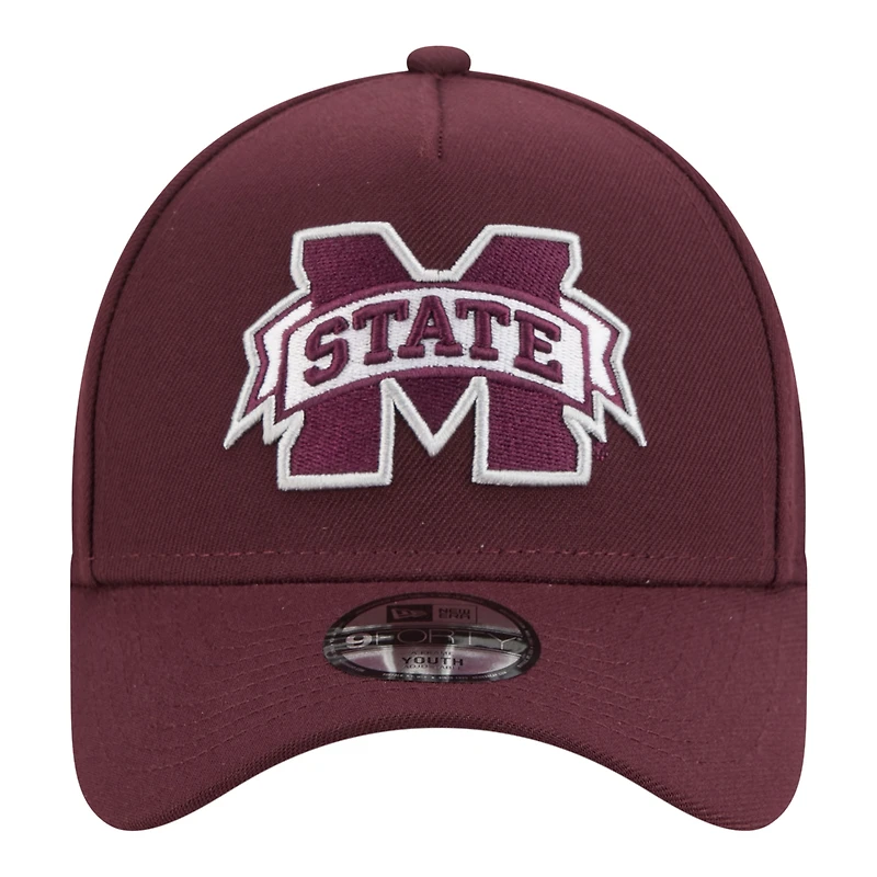 Youth New Era Maroon Mississippi State Bulldogs 9FORTY A-Frame Adjustable Hat