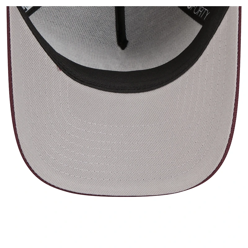 Casquette ajustable New Era 9FORTY A-Frame marron Mississippi State Bulldogs pour jeunes