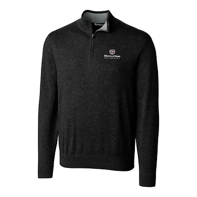 Veste demi-zip noire pour homme Cutter & Buck, Missouri State University Bears, grande taille Lakemont