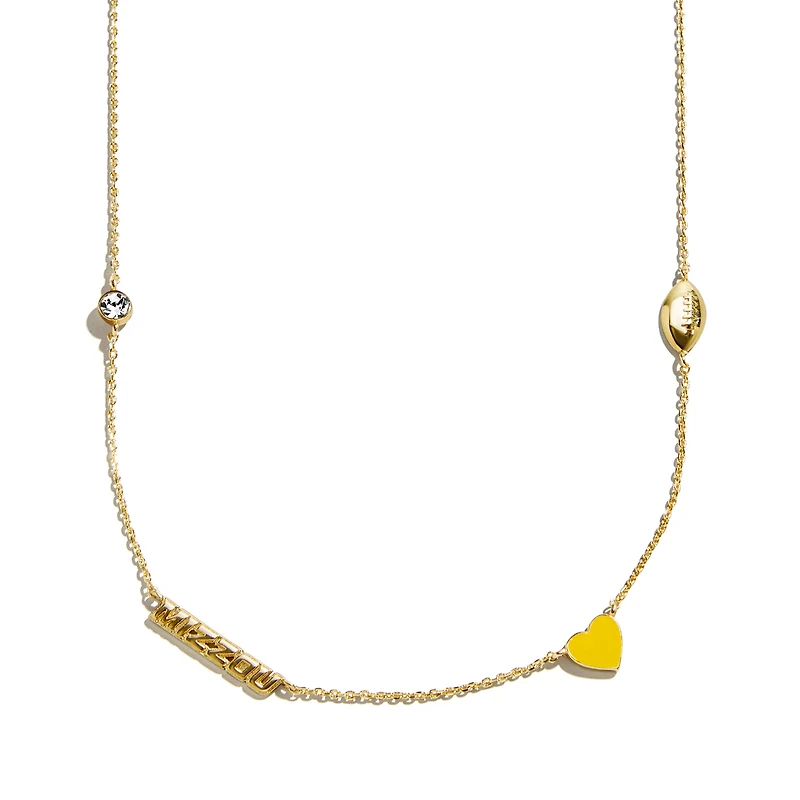 Collier à breloques espacées délicates BaubleBar Missouri Tigers