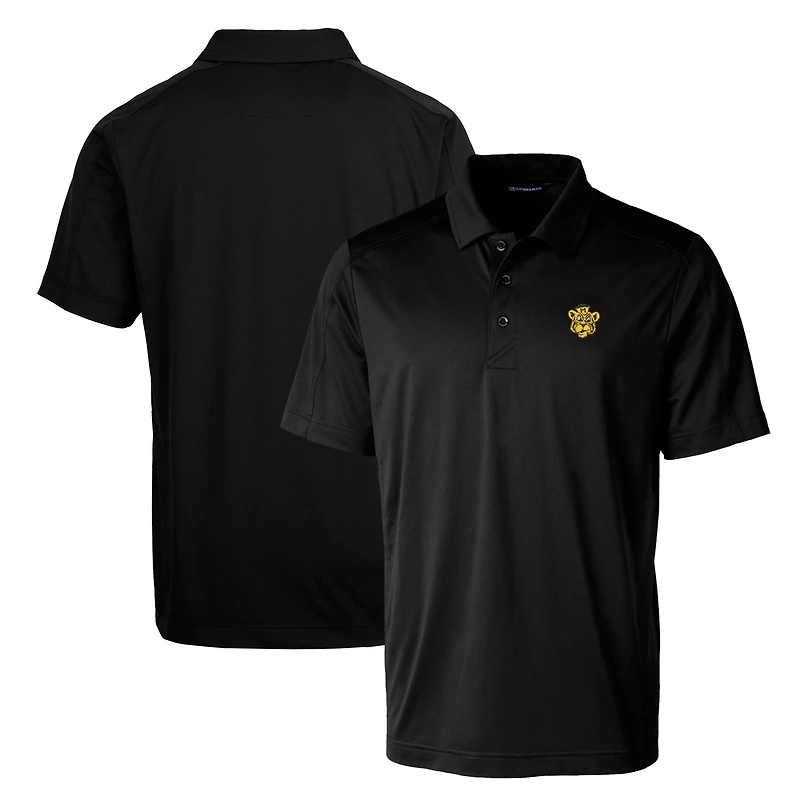 Cutter & Buck Black Missouri Tigers Primary Team Logo Prospect Textured Stretch Polo