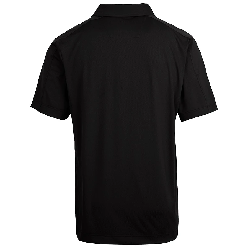 Polo extensible texturé Cutter & Buck Black Missouri Tigers, logo principal de l'équipe.