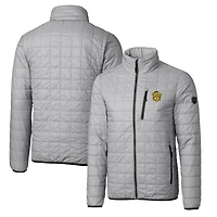 Veste matelassée isolante entièrement zippée Rainier PrimaLoft Eco avec logo de l'équipe principale des Missouri Tigers Cutter & Buck Gray