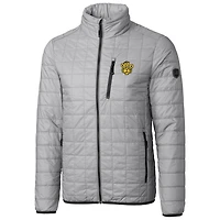 Veste matelassée isolante entièrement zippée Rainier PrimaLoft Eco avec logo de l'équipe principale des Missouri Tigers Cutter & Buck Gray
