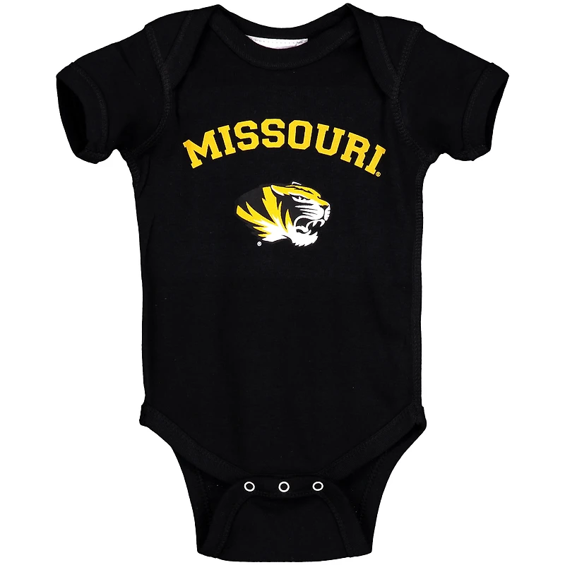 Body noir Missouri Tigers Arch & Logo pour bébé