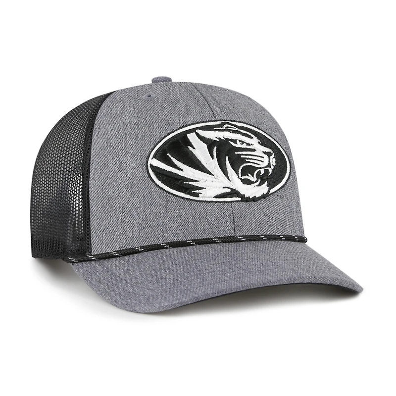 Men's '47  Gray Missouri Tigers Carbon Rope Adjustable Hat