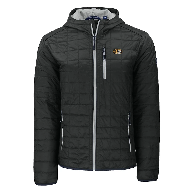 Veste à capuche zippée intégrale Cutter & Buck Missouri Tigers Rainier Eco PrimaLoft pour homme