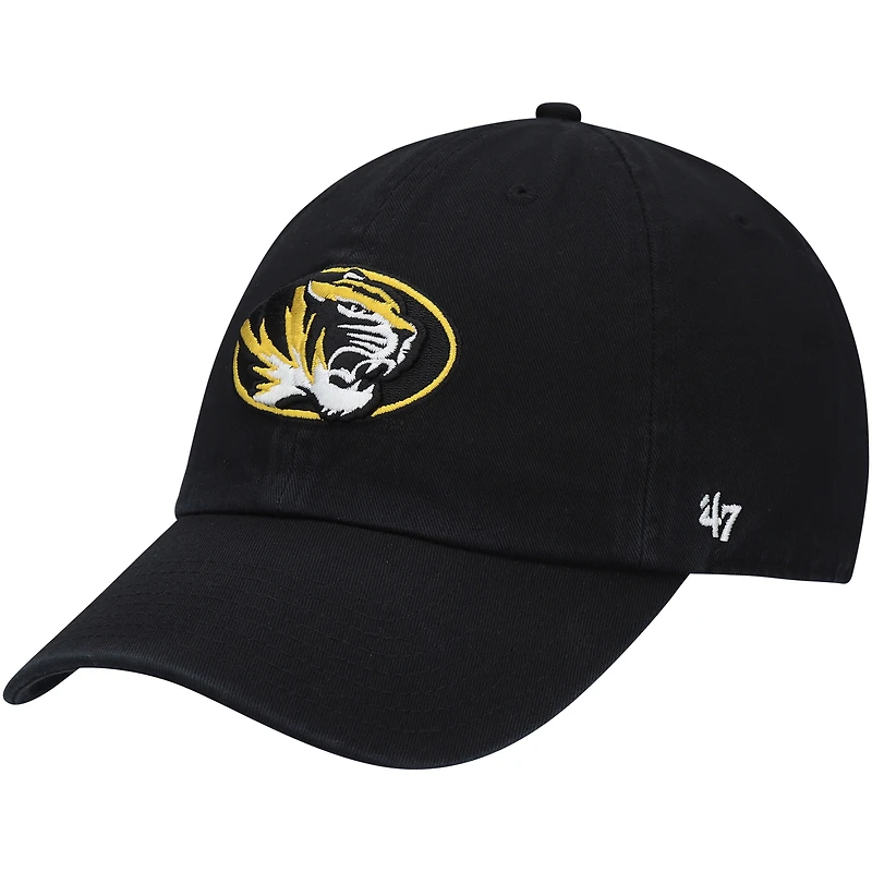 Casquette ajustable « 47 Black Missouri Tigers Clean Up » pour homme