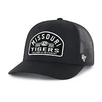 Casquette trucker ajustable Leland des Missouri Tigers, modèle 47, noire, pour homme