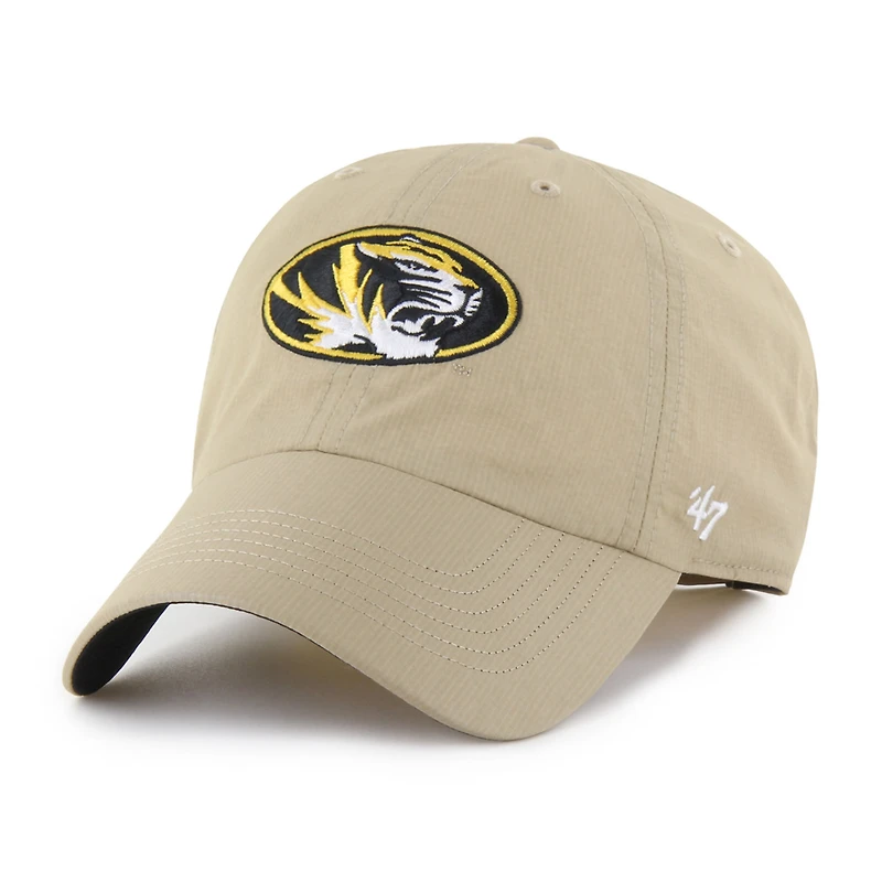 Men's '47 Khaki Missouri Tigers Clean Up brrr° Adjustable Hat