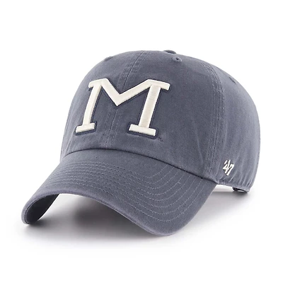 Men's '47 Navy Missouri Tigers Vault Clean Up Adjustable Hat