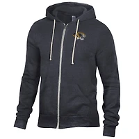 Sweat à capuche zippé noir chiné Missouri Tigers Rocky pour homme (Alternative Apparel)