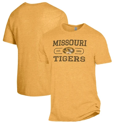 Men's Alternative Apparel Heathered Gold Missouri Tigers The Keeper T-Shirt