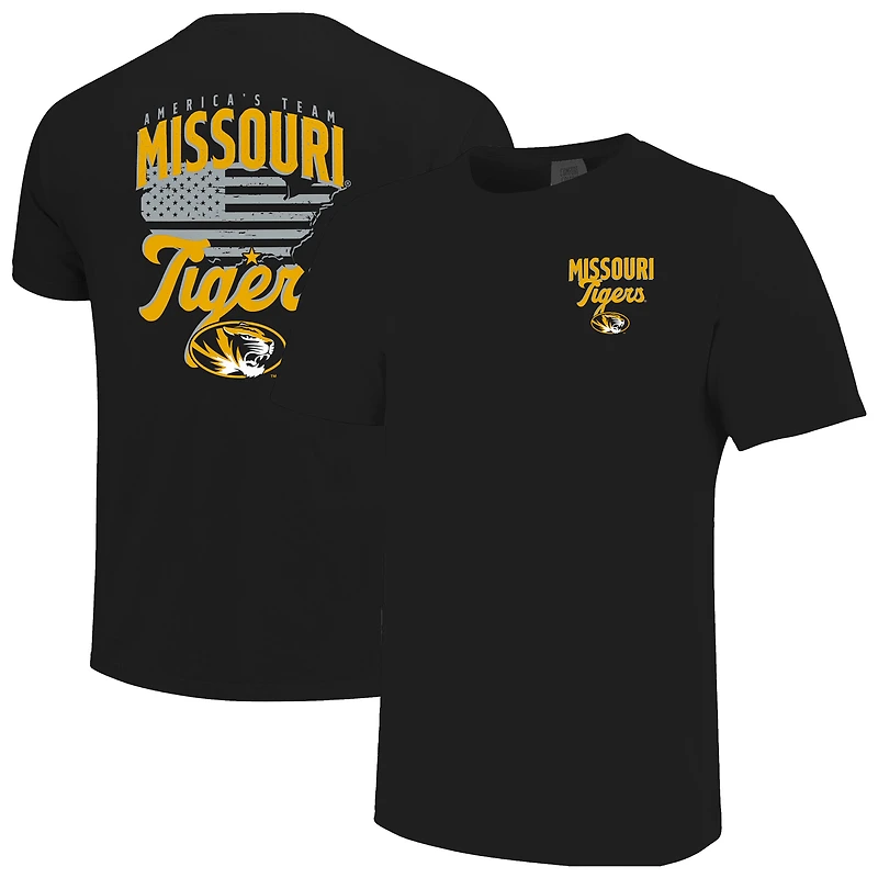 T-shirt noir pour homme Missouri Tigers, l'équipe américaine