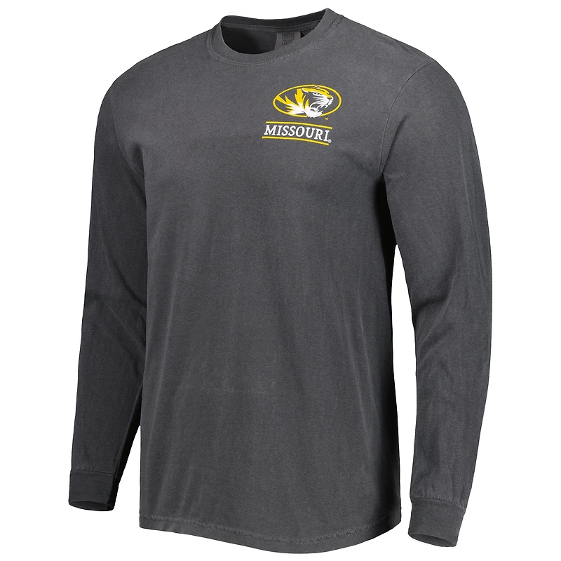 Men's Black Missouri Tigers Circle Campus Scene Long Sleeve T-Shirt