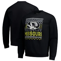 Men's  Black Missouri Tigers Holiday Fleece Sweatshirt