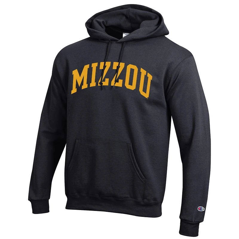 Men's Champion Black Missouri Tigers Basic Arch Fleece Pullover Hoodie