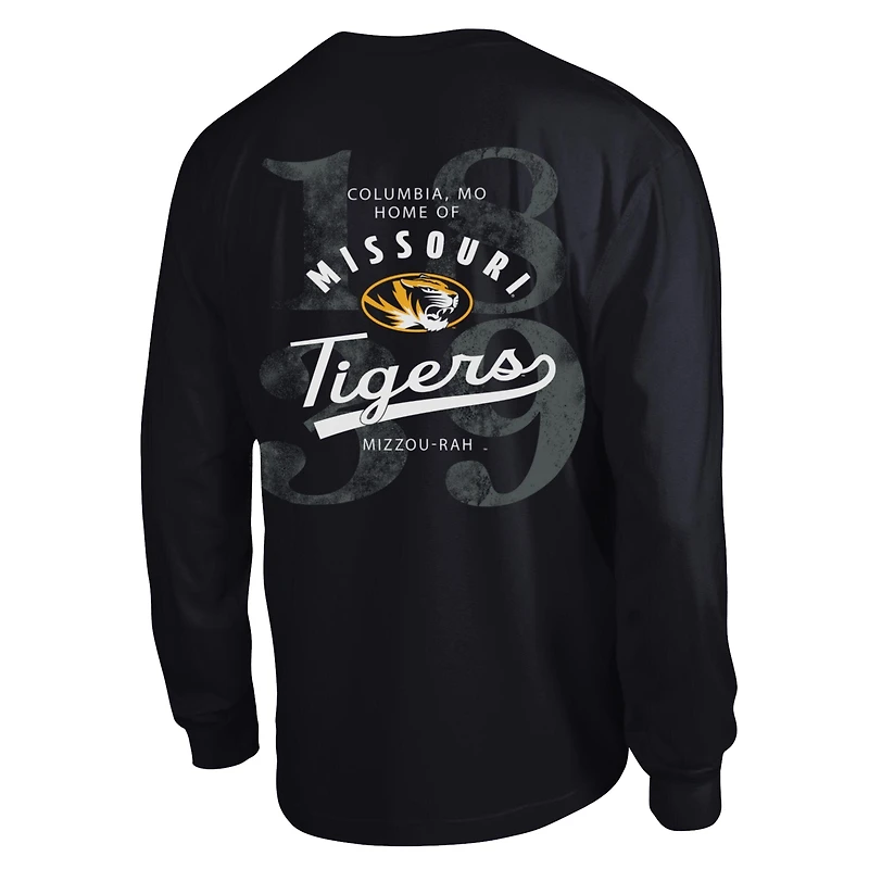 T-shirt à manches longues plastifié Champion Black Missouri Tigers All-Star pour homme