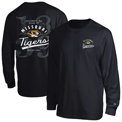 T-shirt à manches longues plastifié Champion Black Missouri Tigers All-Star pour homme