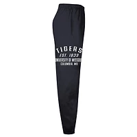 Men's Champion  Black Missouri Tigers Powerblend Banded Fleece Sweatpants