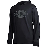 Men's Champion  Black Missouri Tigers Tonal All-Star Long Sleeve Hooded T-Shirt