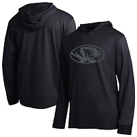 T-shirt à capuche manches longues Champion Black Missouri Tigers Tonal All-Star pour homme