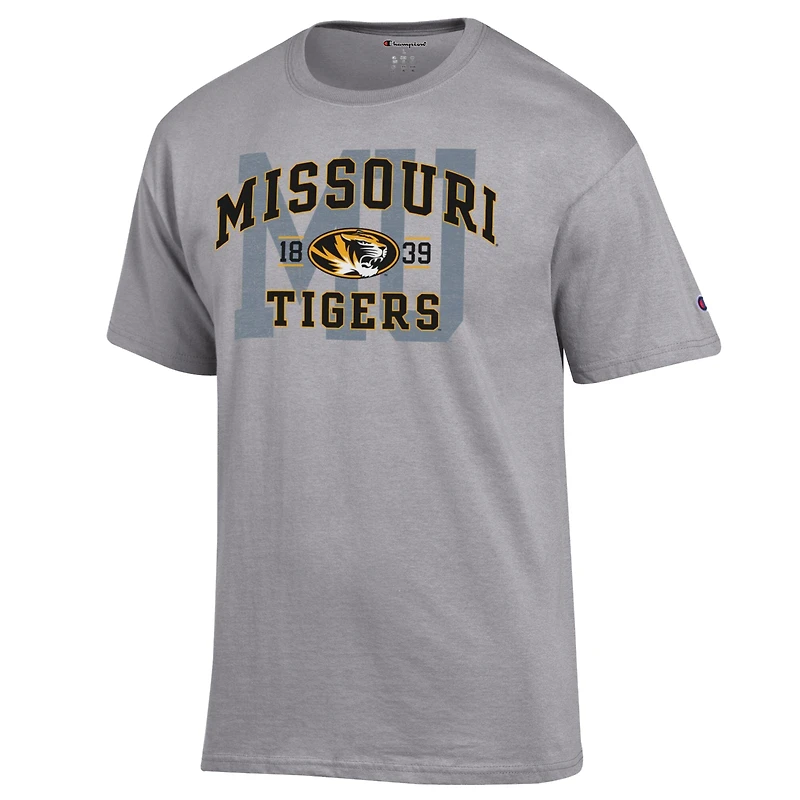 Men's Champion Heather Gray Missouri Tigers Varsity T-Shirt