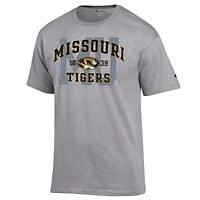Men's Champion Heather Gray Missouri Tigers Varsity T-Shirt