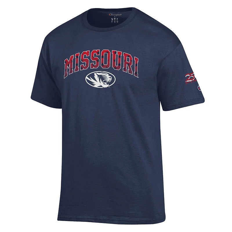 Men's Champion Navy Missouri Tigers Americana 250th Arch T-Shirt