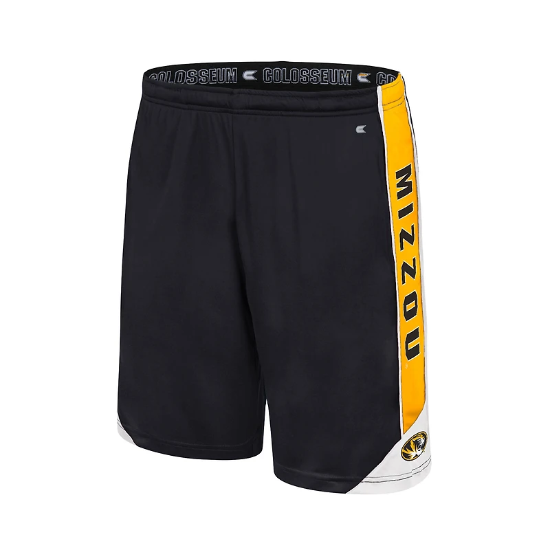 Men's Colosseum Black Missouri Tigers Haller Shorts