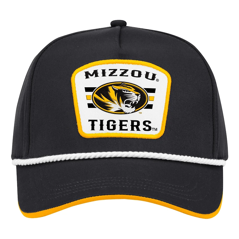 Men's Colosseum Black Missouri Tigers Hits the Road Podium Adjustable Hat