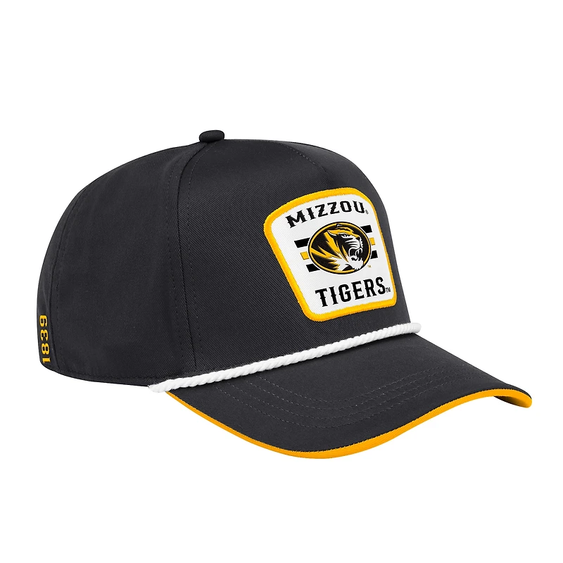 Men's Colosseum Black Missouri Tigers Hits the Road Podium Adjustable Hat