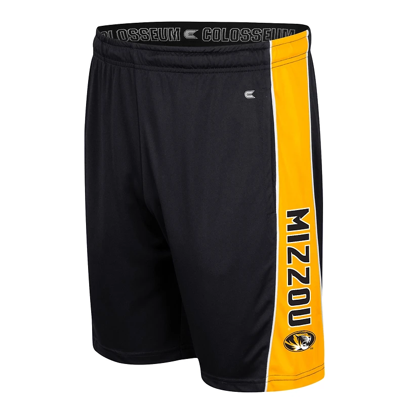 Men's Colosseum Black Missouri Tigers Panel Shorts