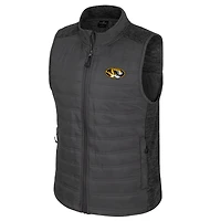 Gilet matelassé entièrement zippé Nightman des Missouri Tigers, couleur anthracite, pour homme