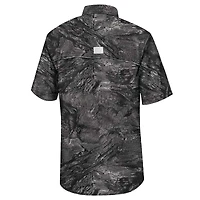Men's Colosseum  Charcoal Missouri Tigers Realtree Aspect Charter Full-Button Fishing Shirt