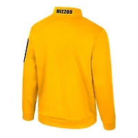 Men's Colosseum Gold Missouri Tigers Mainframe Quarter-Zip Fleece Jacket