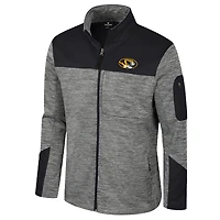 Men's Colosseum  Gray/Black Missouri Tigers Guard Full-Zip Jacket