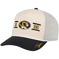 Casquette ajustable Frank Podium pour homme Colosseum Natural Missouri Tigers