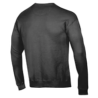Sweat-shirt ras du cou en polaire teint pièce ComfortWash noir pour homme, Missouri Tigers
