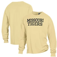 Men's ComfortWash Gold Missouri Tigers Garment Dyed Long Sleeve T-Shirt