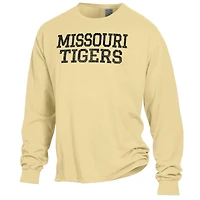 Men's ComfortWash Gold Missouri Tigers Garment Dyed Long Sleeve T-Shirt