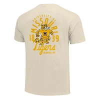 T-shirt superposable couleur crème pour homme avec mascotte des Missouri Tigers