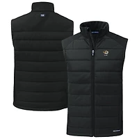 Gilet zippé intégral Cutter & Buck Black Missouri Tigers Evoke pour homme