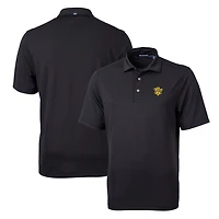 Polo Cutter & Buck noir pour homme, logo de l'équipe Missouri Tigers, en piqué écologique recyclé Virtue Eco Pique.