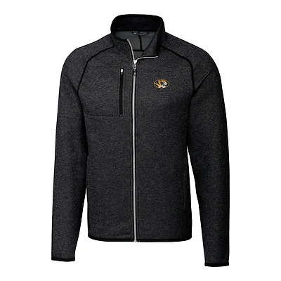 Veste zippée intégrale pour homme, couleur anthracite, Cutter & Buck, Missouri Tigers
