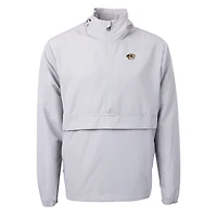Veste anorak demi-zippée en tricot recyclé écologique avec logo Charter des anciens élèves Missouri Tigers pour homme, gris Cutter & Buck
