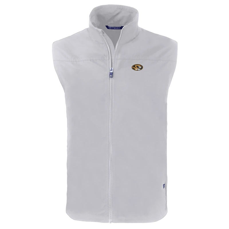 Gilet zippé entièrement recyclé Charter Eco pour homme, gris, des Missouri Tigers, Cutter & Buck
