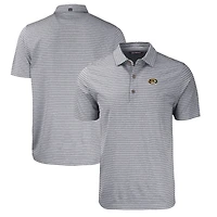 Men's Cutter & Buck  Heather Black Missouri Tigers Big Tall Forge Eco Stripe Stretch Recycled Polo