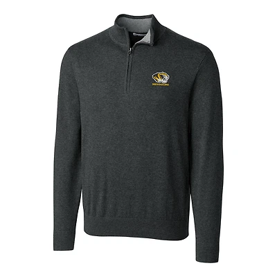 Veste demi-zippée Lakemont pour homme, couleur charbon chiné, coupe Cutter & Buck, Missouri Tigers, grandes tailles